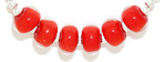Red Lipstick glass beads